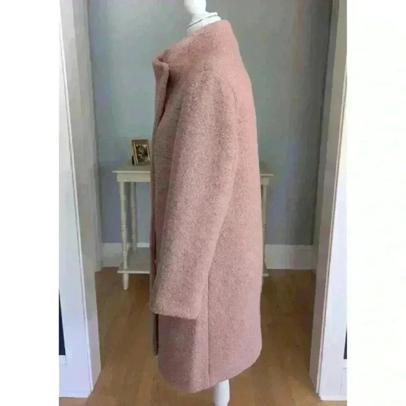 Kenneth Cole Women's Asymmetrical Bouclé Wool Blend Coat Size P. Small - Picture 6 of 14